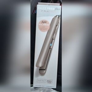 InfinitiPro By Conair 1" Titanium Ceramic  Flat Iron (NIB) Brand NEW *silver*